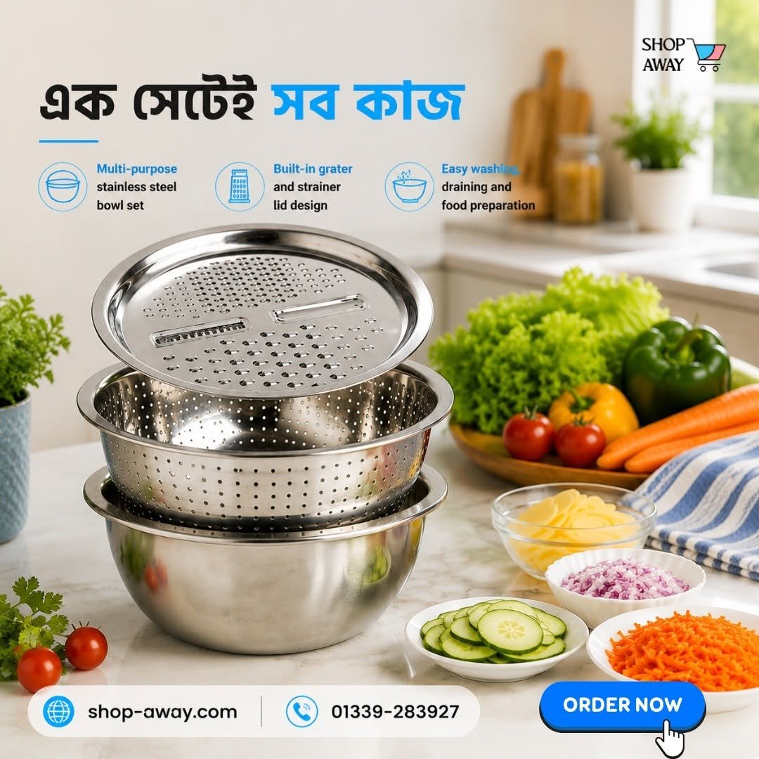 3 in 1 Stainless Vegetable cutter